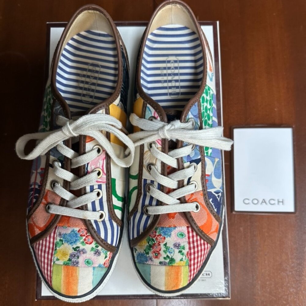Coach Daphney Patchwork Sneakers - Multi-Color Si… - image 2